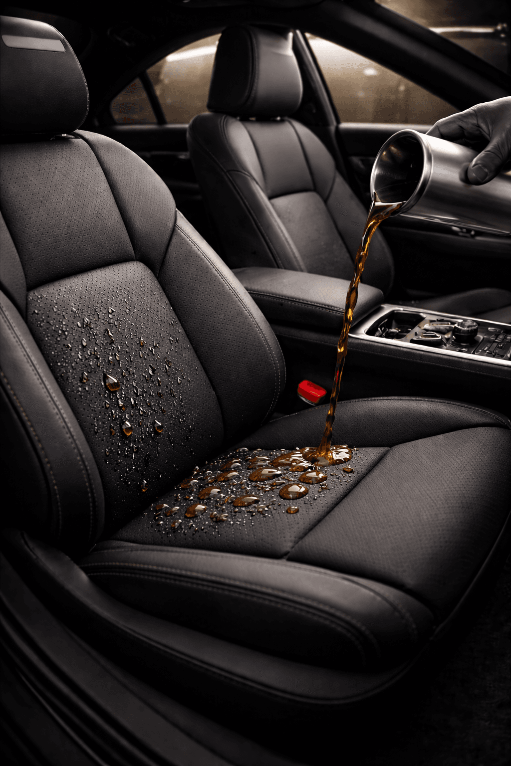 Luxury fabric protection spill-resistance close-up